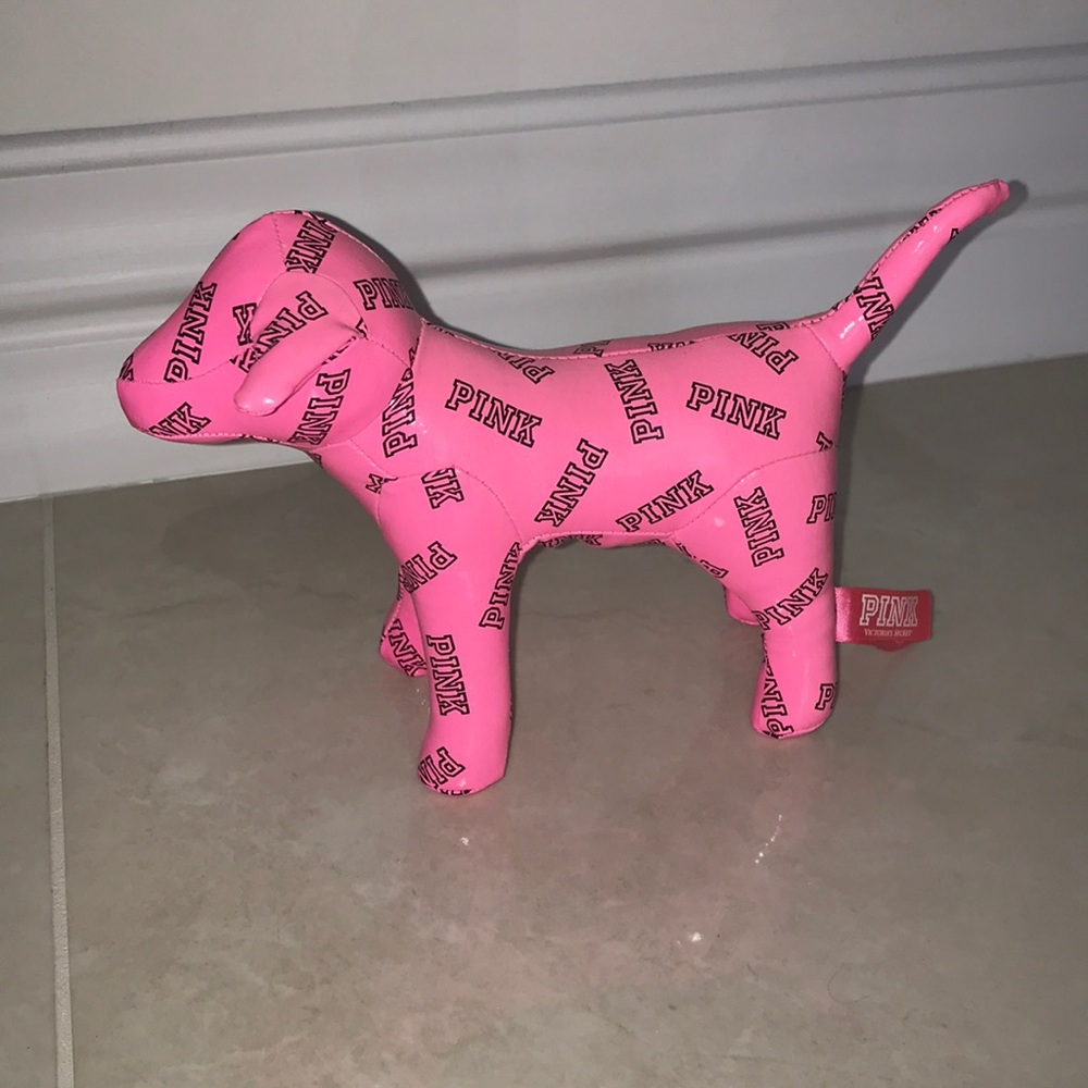 Pink collectible dog